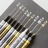 Japan Japan SAKURA SAKURA Paint Pen Hand-Painted Highlighter White Pen Silver Gold Paint Pen Gold Si