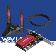 WAVLINK - AX5400 三頻無線 WiFi 6E 藍牙5.3 PCIe 網絡卡 連外置天線 WN675X3 原裝行貨 三年保養