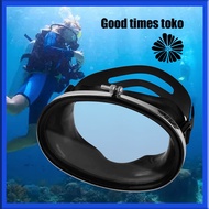 Masker Selam Oval Kacamata Renang Skuba Lensa Jernih Anti Bocor Tahan Air/Topeng cermin menyelam HD