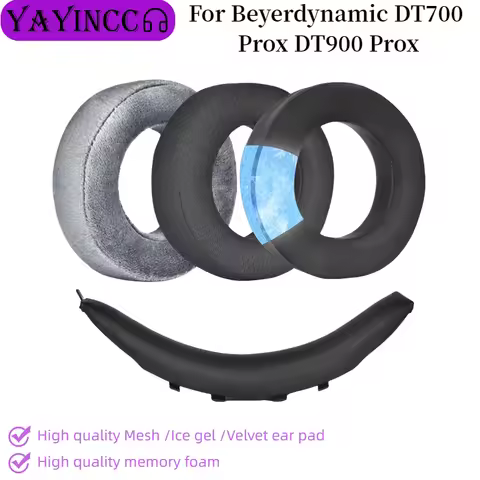 New Arrivals Protein Leather Earpads Cushions For Beyerdynamic DT700 Prox DT900 Prox Headphones, Rep