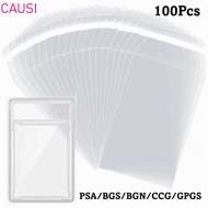 CAUSI 100 Sheets PSA BGS Card Brick Film, Transparent Durable PSA BGS Slab Sleeve,  Strong Waterproo