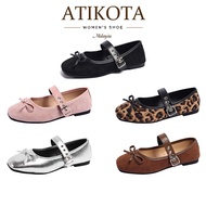 ATIKOTA Women's Flat Shoes Retro Style