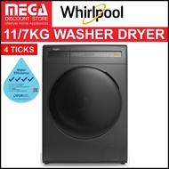 WHIRLPOOL WWEB11702GG 11/7KG WASHER DRYER (4 TICKS)
