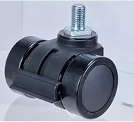 THCN66-B M20XP2.5 Low Floor Type Double Wheel Caster Bearing for Screw-in Heavy Load Nylon Car 2.6 i