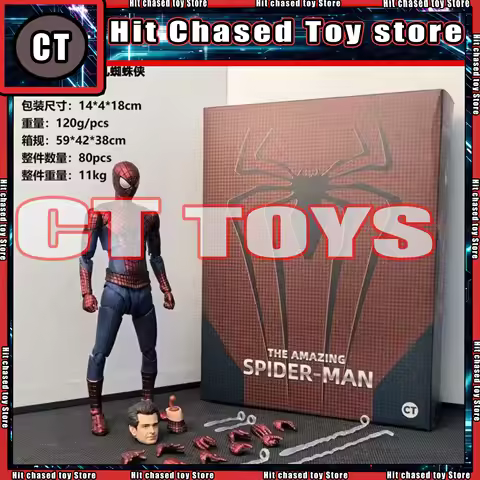 In Stock CT Toys The Amazing Spider-Man Action Figures Andrew Garfield Spider Man mafex 001 Figurine