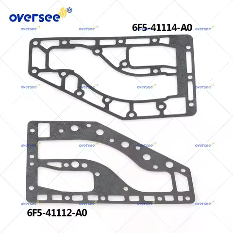 6F5-41114 & 6F5-41112 Gasket Exhaust Outer & Inner Cover for Yamaha E40J/E40G 2 Stroke 40HP Outboard