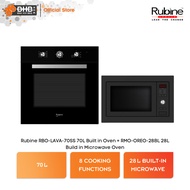 [PACKAGE] Rubine RBO-LAVA-70SS 70L Built in Oven + RMO-OREO-28BL 28L Build in Microwave Oven