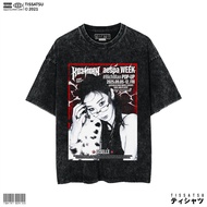 TISSATSU AESPA RICHMAN GISELLE Oversize Washed T-Shirt Kpop Wash Slimfit T-Shirt/ AESPA-52/