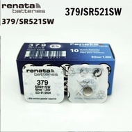 1 genuine Renata code 379/SR521SW replacement for wristwatches and electronic watches