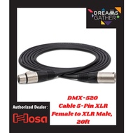 Hosa Cable 5-Pin XLR Female to XLR Male, 20ft - (DMX-520）