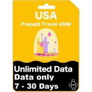 【eSIM】 USA Unlimited High Speed Data eSIM 【7 - 30 Days】