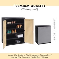 JOY PVC Shoe Cabinet Optimus Waterproof Plastic Cupboard Shelf Rack Outdoor Almari Rak Kasut Plastik