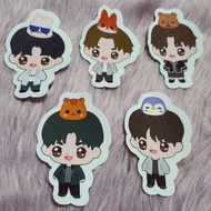 TXT MEMBERS CHIBI LAMINATED STICKERS