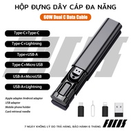 Focos[24 hours shipping] Multifunctional Type C Charging Cable Set, Type C PD 60W and Fast Charging 