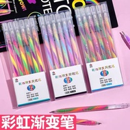 Rainbow Spiral Pen Glitter Pen Glitter Glitter Multicolor Greeting Card Poster Hand Copy Newspaper H