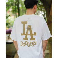 MLB LA Dodger Basic BIG Logo Tee White Original Authentic MLB T-Shirt/