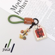 High-Appearance Everything Goes Well School Bag Pendant Meaning Good Luck Genuine Leather Handmade K