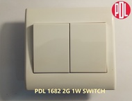 PDL 1682 2G 1W SWITCH (WHITE)
