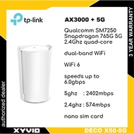 TP-Link Deco X50 5G / NX510V SIM Mesh Modem Router WiFi 6 AX3000 4G/3G Compatible 2.5 Gigabit Sub-6G