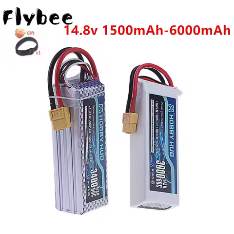 14.8V LIPO Battery RC Lipo 4S 1500mah 2200mah 3000mah 3300mah 3400mah 4200mah 5200mah 6000mah For Dr