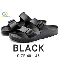 Sandal Pria Strap Trendy Terbaru Sendal slide Cowok Kekinian Tahan Air Eva Jelly Anti Slip Korean St