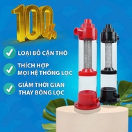 Combo Aquarium Fecal Separator + 304 Stainless Steel Filter