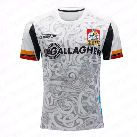2025 New Zealand Rugby Gallagher Chiefs Rugby Jersey Summer Men_Boy Rugby Training TShirt Fan Specia