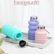 KANGNAI Foldable Water Bottle, Leakproof Silicone Collapsible Water Bottle, Portable Lightweight 17o