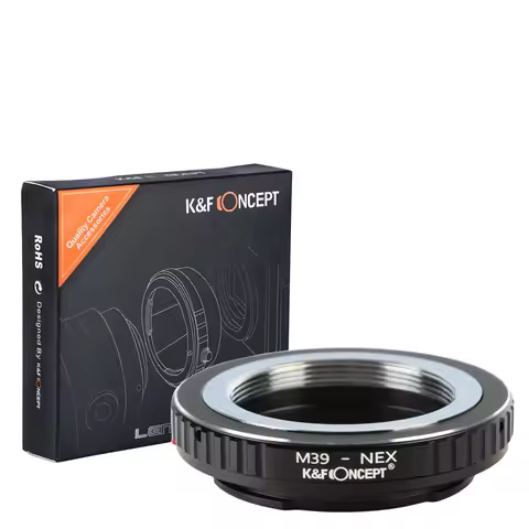 K&F Concept L39 M39 to E Lens Adapter Leica M39 L39 to Sony E for Sony a5000 a6000 a6400 A7C A7C2 A1