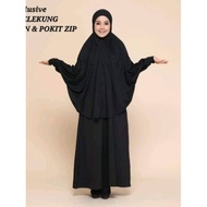 Mini Telekung Poket Berzip / Mini Telekung Umrah Haji