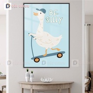 Dau Decor Silly Goose wall art painting, Silly Goose print, room hanging
