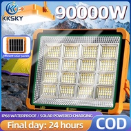 KKSKY 90000W Solar Camping Charging Light Waterproof Rechargeable LED Emergency Light Outdoor Hiking