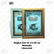 8RP/10RP/11R Photo Frame A4/ 21x30cm Minimalist Gold and Likka