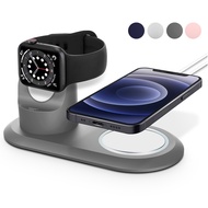 แท่นชาร์จซิลิโคนออกแบบมาสำหรับ MagSafe Stand/แท่นชาร์จ MagSafe/ออกแบบสำหรับ iPhone/Apple Watch สำหรับทุกซีรีย์แท่นวางอุปกรณ์เสริม