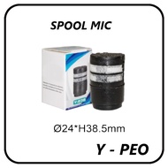 Spool Microphone Vocal kabel dan wireless - Spul Mic 24 mm Y - PEO