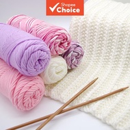 8 ply 100g Milk Cotton Yarn Wool Thread For Knitted Scarf Wool Handmade DIY Crochet Lover