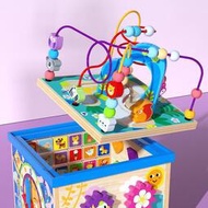兒童木制大號多功能益智大繞珠百寶箱早教智力配對場景智力盒玩具