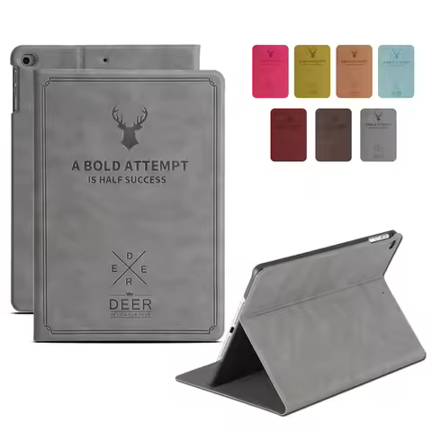 Luxury Vintage Deer Head Smart Stand Case for IPad Air 3 4 9.7 10.2 10.5 10.9 Pro 11 Inch 2021 I Pad