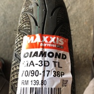 Maxxis diamond tayar tubeless 70/90-17~80/90-17