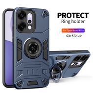 For OPPO Reno 14 Pro 14F 5G 14 Phone Case Armor Shockproof Ring Stand Holder Shell