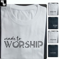Christian Bible Verse Tshirt For Men And Women Minimalist Round Neck Tee | Black & White