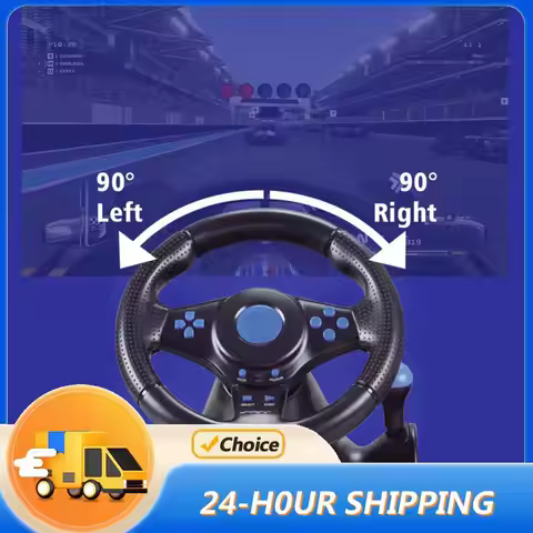 Racing Wheel & Pedals Dual Clutch Launch Control Game Racing Wheel Controller for Switch/xbox One/36