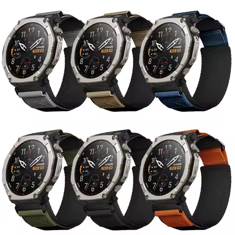 26mm Nylon Watch Strap For Amazfit T-Rex Ultra 2 51mm Replacement Watch Band Bracelet Belt
