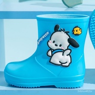 Selling🔥Children's Cute Rain Boots Baby Rain Shoes Cartoon Shoe Cover Waterproof Non-Slip1-7Children's Rain Boots Rubber