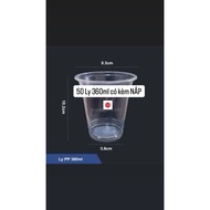 [CHEAP PRICE - DISTRICT 8] 50 360ml THICK SMOOTH CUP + 95 LID (SCOUNT LID 95)