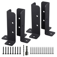 4Pcs Adjustable Deck Post Anchor Base Brackets Fence for Pergola Fence Railing Mailbox Pavilion Gard