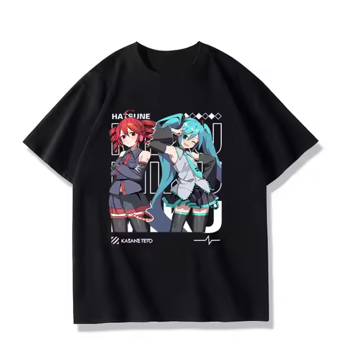 Accent Teto Co Branded Hatsune Miku Pain Clothes Anime Co Branded Anime Cotton Printed Men's and Wom