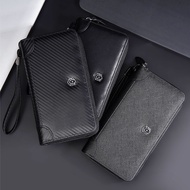 Dompet Panjang Lelaki Berzip PU Leather Clutch Bag Lelaki Dompet Panjang Wanita (W-057)