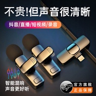 Wireless Microphone Lavalier Radio Microphone Live Anchor Recording Equipment Clip-On Influencer Eat