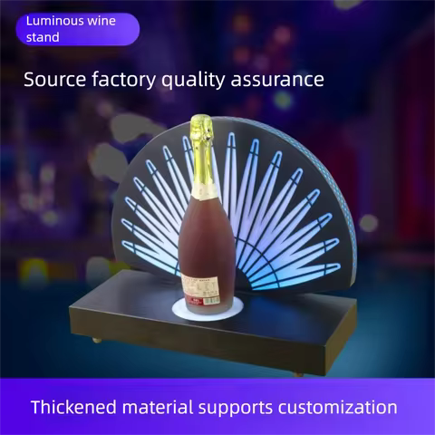 Nightclub Luminous LED bottle presenter, Rechargeable LED Champagne Vodka Bottle Display Rack, Bar N